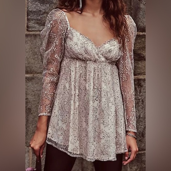 Excellent Condition, Free People "Heavenly Lace Tunic/Dress", Size Small - Picture 3 of 16